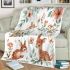 Floral style with a cute deer blanket