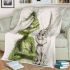 Grinchy cartoon smile with rabbit 3d blanket