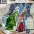 Grinchy cry and dancing santaclaus blanket