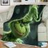 Grinchy smile show he big toothless 3d blanket
