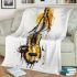 Guitar coffee and dream catcher blanket