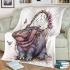 Hippo with dream catche area rug blanket
