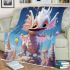 Joyful dragon and balloons blanket