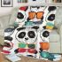 Pandas wearing glasses blanket