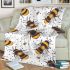 Pattern of cartoon bees blanket