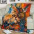 Persian cat in abstract artworks blanket