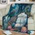 Persian cat in celestial gardens blanket