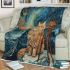 Persian cat in celestial observatories blanket