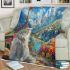 Persian cat in himalayan mountain retreats blanket