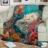 Persian cat in underwater coral reefs blanket