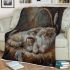 Persian cats sleeping and coffee and dream catcher blanket