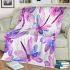 Pink and purple dragonflies blanket