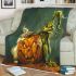 Pumpkin grinchy smile and dogs 3d blanket