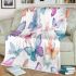 Seamless pattern of colorful butterflies blanket