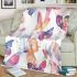 Seamless pattern of colorful butterflies blanket