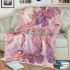 Seamless pattern with rose gold foil butterflies blanket