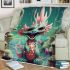 Smiling dragon in mystical waters blanket