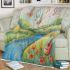 Spring and dragonflies and guitar music notes blanket
