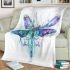 Stunning dragonfly beautiful blanket