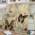 Vintage collage of vintage butterflies blanket