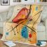 Watercolor painting of an abstract composition blanket