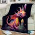 Whimsical sky dragon blanket