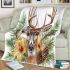 Whitetailed buck with elegant antlers blanket