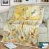 Yellow dragonfly with wings spread blanket