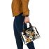 Pattern of flowers in the style maru aronson Shoulder Handbag, Totes, Crossbody, Purse: Gift Idea for Girlfriend, Women ,Daughter, Mama, Ladies