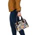 Pattern of flowers in the style maru aronson Shoulder Handbag, Totes, Crossbody, Purse: Gift Idea for Girlfriend, Women ,Daughter, Mama, Ladies