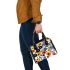 Pattern of flowers in the style maru aronson Shoulder Handbag, Totes, Crossbody, Purse: Gift Idea for Girlfriend, Women ,Daughter, Mama, Ladies