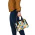 Pattern of flowers in the style maru aronson Shoulder Handbag, Totes, Crossbody, Purse: Gift Idea for Girlfriend, Women ,Daughter, Mama, Ladies