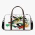 Abstract animal large abstract shapes around the creature 3d travel bag