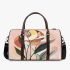 Abstract art with geometric shapes and lines 3d travel bag