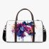 Abstract colorful horse head 3d travel bag