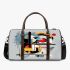 Abstract composition featuring bold shapes 3d travel bag