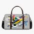 Abstract composition featuring various geometric shapes 3d travel bag