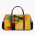 Abstract composition of circles and lines in the style 3d travel bag