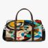 Abstract composition of colorful shapes 3d travel bag