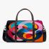 Abstract composition with geometric shapes and vibrant colors 3d travel bag