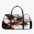 Abstract digital artwork with geometric shapes 3d travel bag