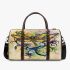 Abstract dragonfly with swirls and flowers 3d travel bag