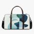 Abstract flat vector illustration of large shapes 3d travel bag