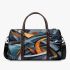 Abstract futuristic cityscape vector illustration 3d travel bag