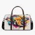 Abstract graffiti art in the style of victor 3d travel bag