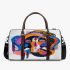 Abstract graffiti minimalist style 3d travel bag