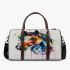 Abstract horse watercolor splashes 3d travel bag