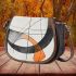 Abstract line drawing saddle bag