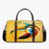 Abstract modern painting of an exotic bird 3d travel bag