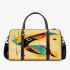 Abstract modern painting of an exotic bird 3d travel bag